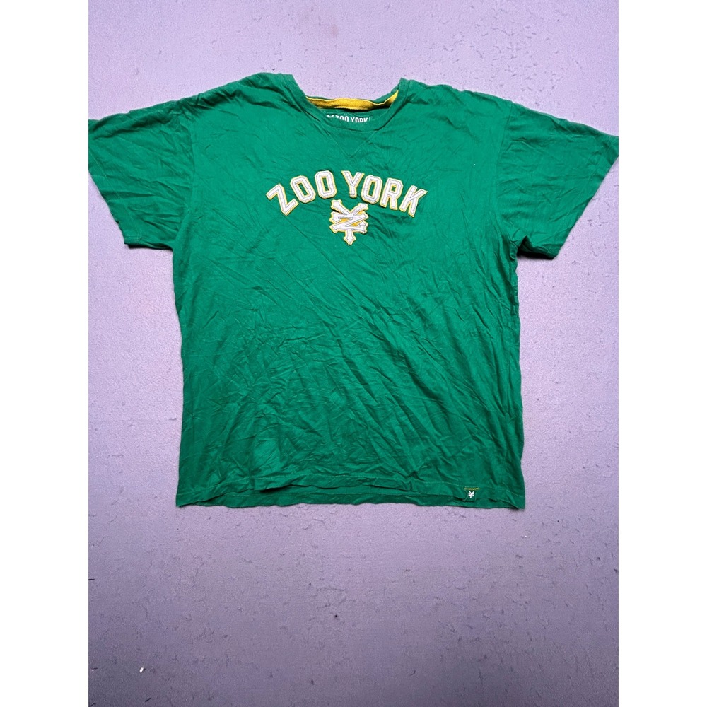 Zoo York T-Shirt 100% Cotton Green XL Mens